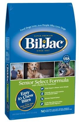 Bil-Jac Chicken and Oatmeal Senior Dry Dog Food - 15 Lbs  