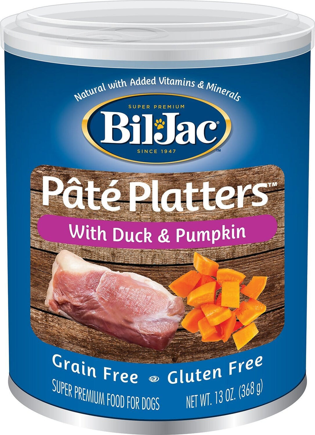 Bil-Jac Pate Duck and Pumpkin Canned Dog Food - 13 Oz - Case of 12  