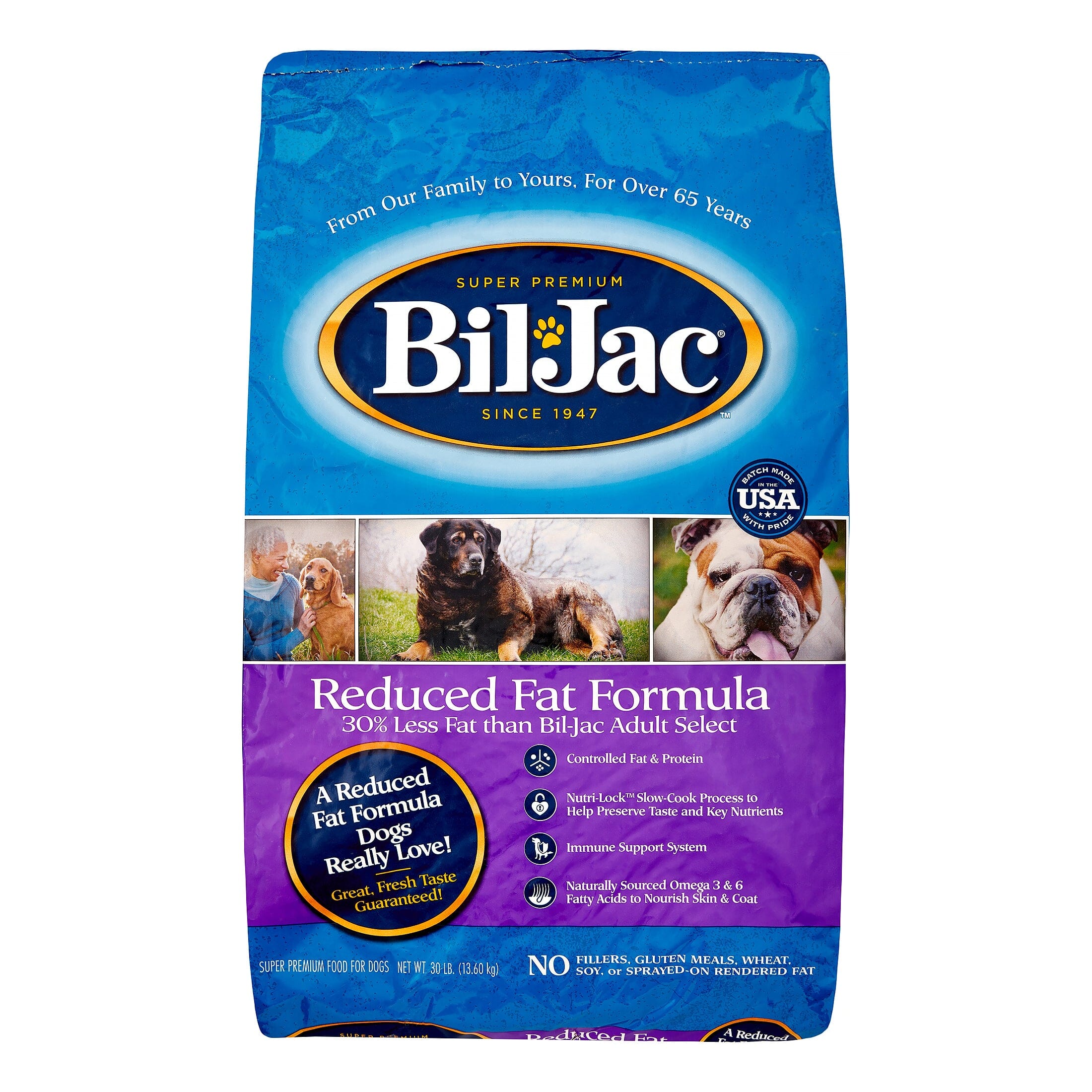 Bil-Jac Reduced Fat Dry Dog Food - Chicken - 30 Lbs