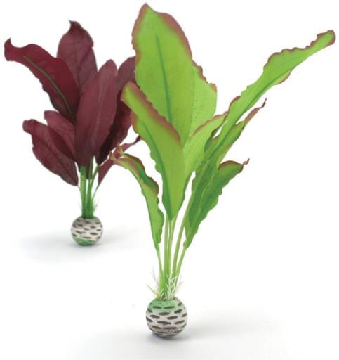 Biorb Aquarium Plant Ornament - Green/Purple - Medium - 2 Count  