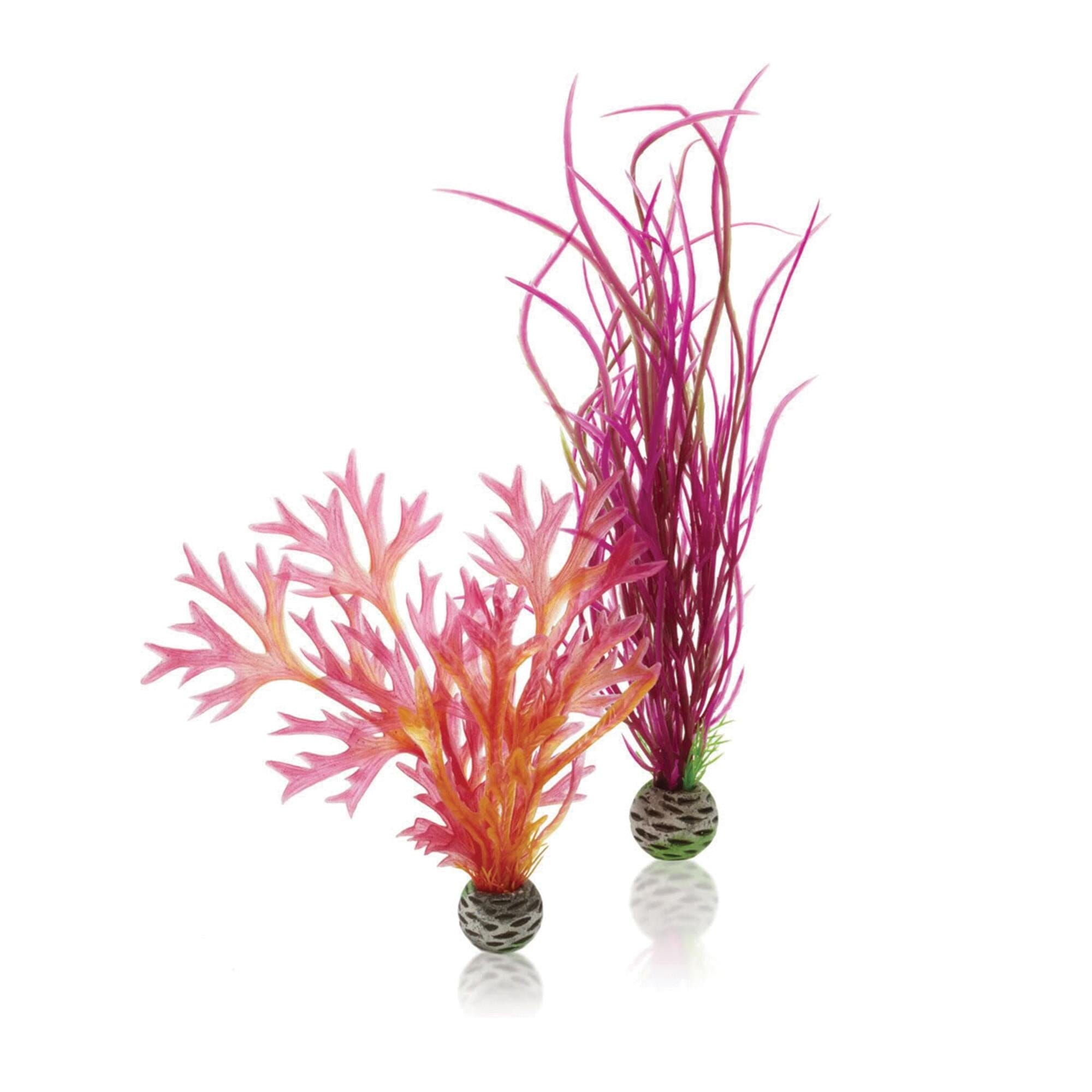 Biorb Aquarium Plant Ornament - Red/Pink - Medium - 2 Count  