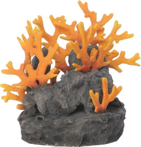 Biorb Lava Rock with Fire Coral Aquarium Ornament - Medium  