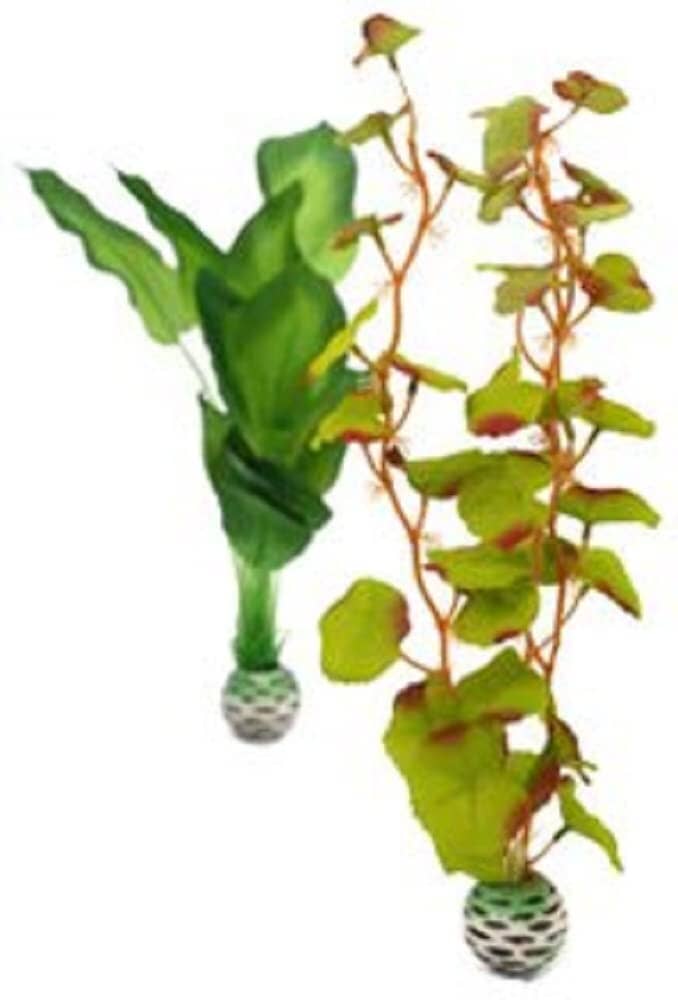 Biorb Silk Plant Aquarium Decoration Ornament - Green - Small - 2 Count  