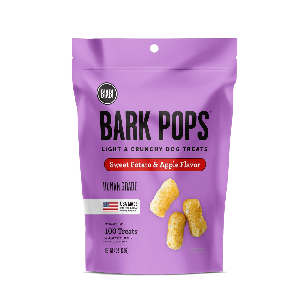 Bixbi Bark Pops Sweet Potato and Apple Crunchy Dog Treats - 4 Oz  