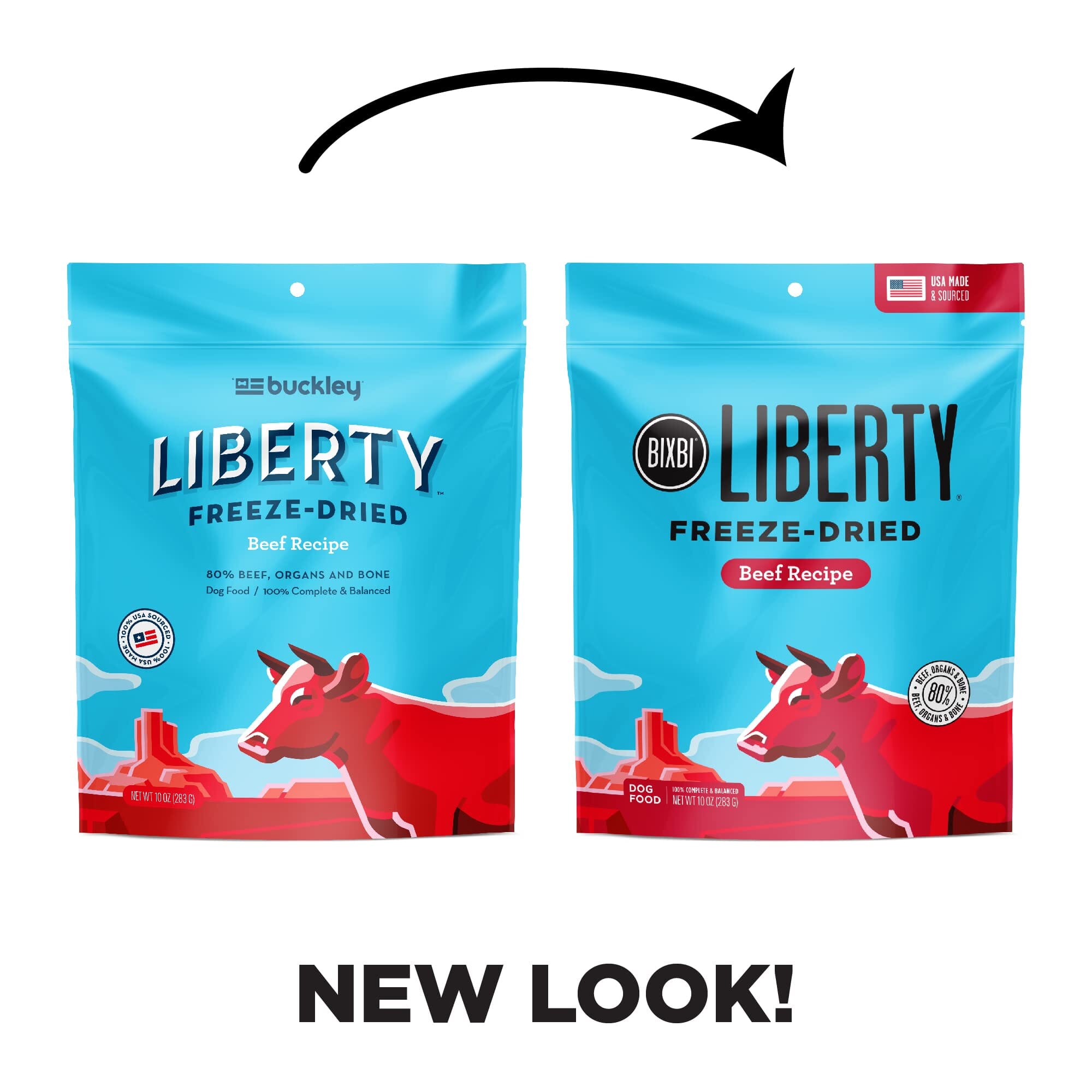 Bixbi Liberty Beef Recipe Freeze-Dried Dog Food - 10 Oz  