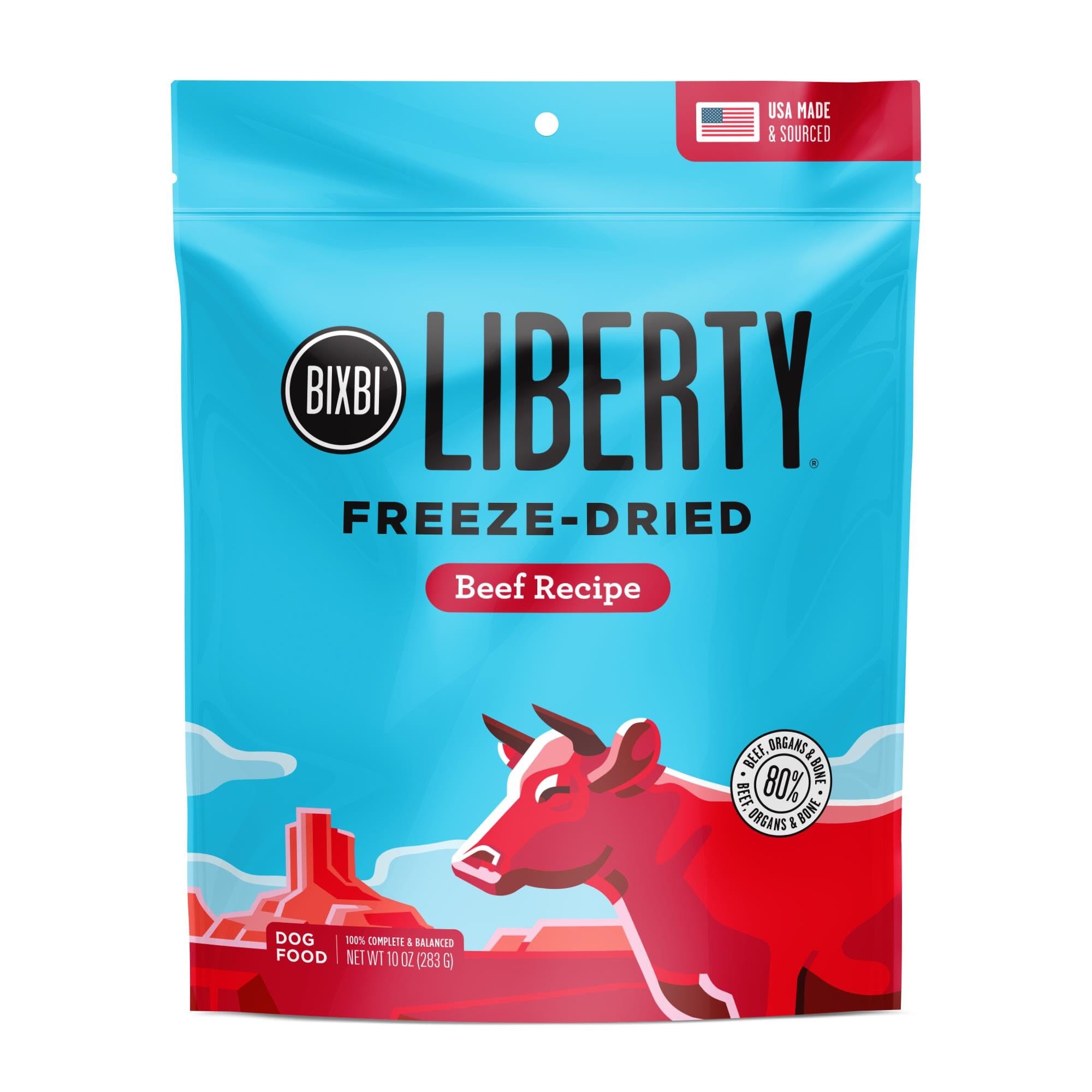 Bixbi Liberty Beef Recipe Freeze-Dried Dog Food - 10 Oz  