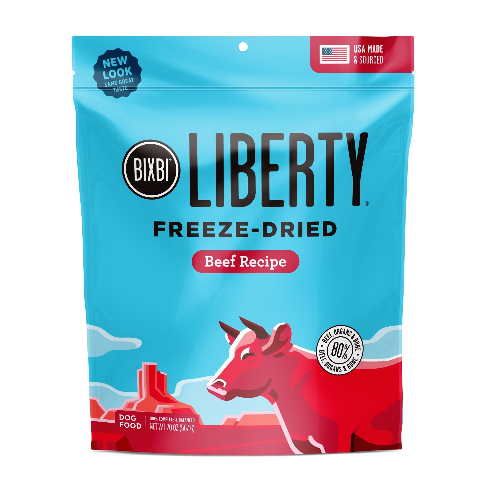 Bixbi Liberty Beef Recipe Freeze-Dried Dog Food - 20 Oz  