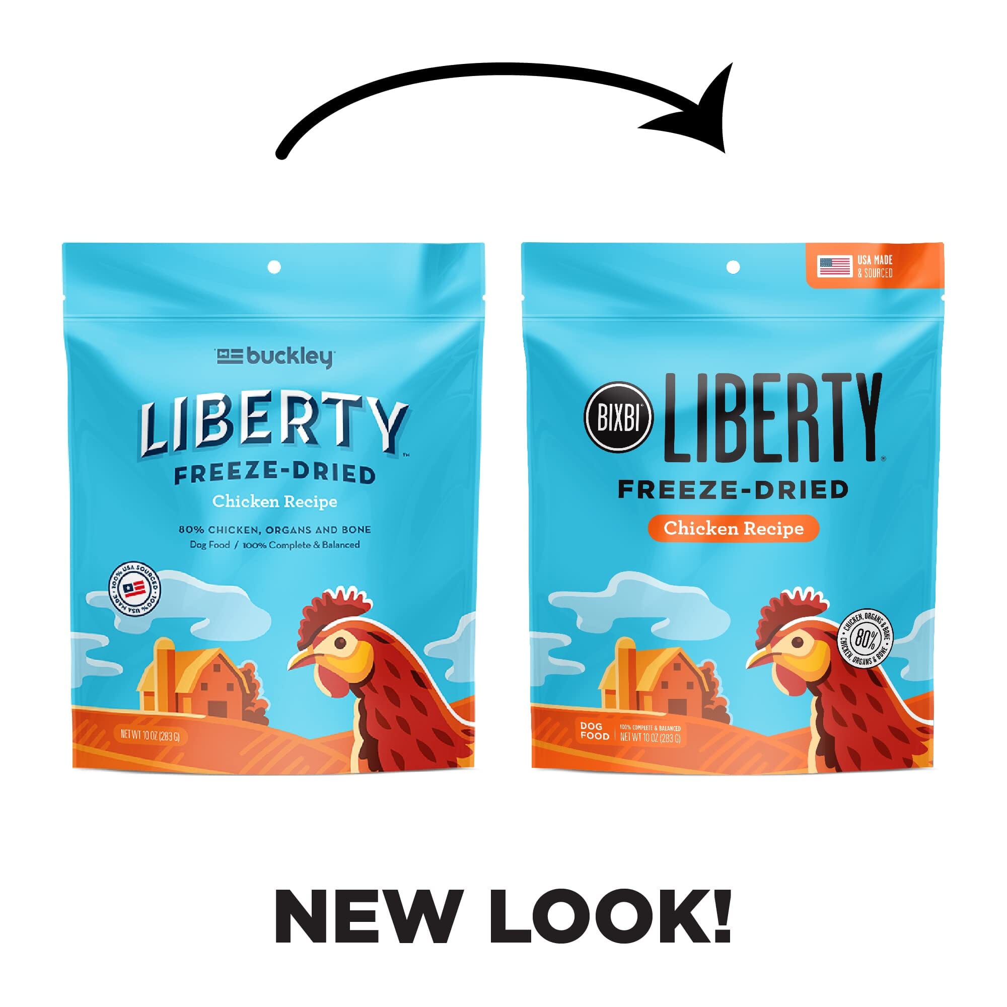 Bixbi Liberty Chicken Recipe Freeze-Dried Dog Food - 10 Oz  