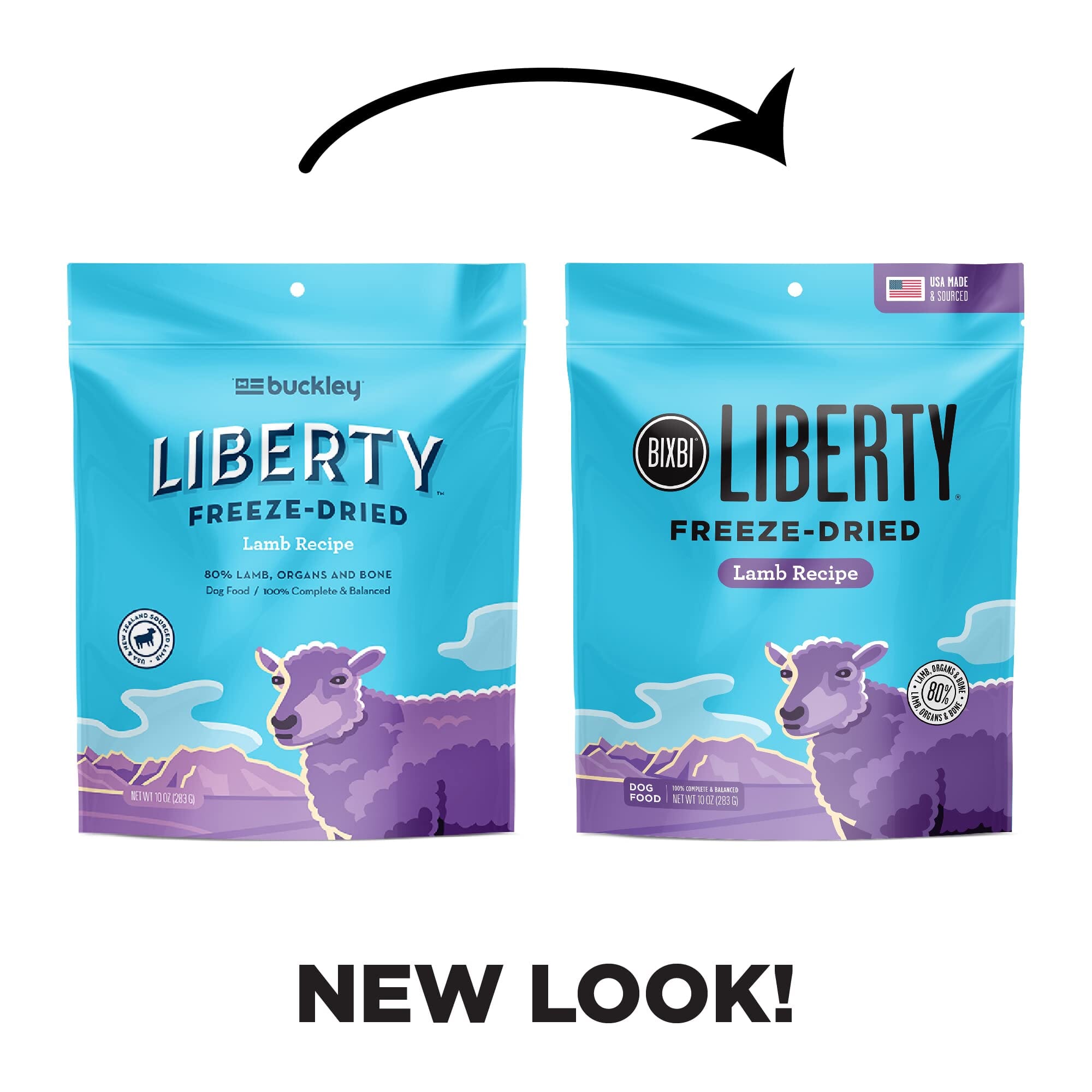 Bixbi Liberty Lamb Recipe Freeze-Dried Dog Food - 10 Oz  