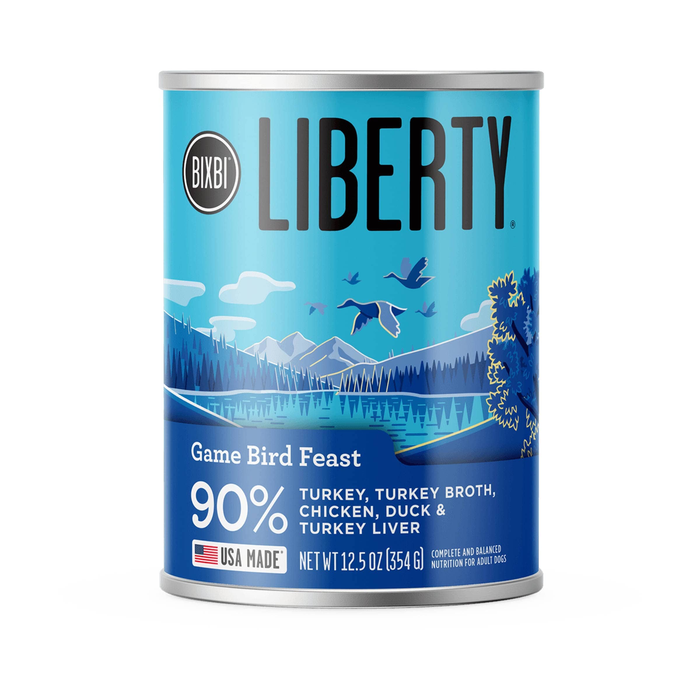 Bixbi Liberty Limited Ingredient Diet Gamebird Feast Recipe Canned Dog Food - 12.5 Oz - Case of 12  