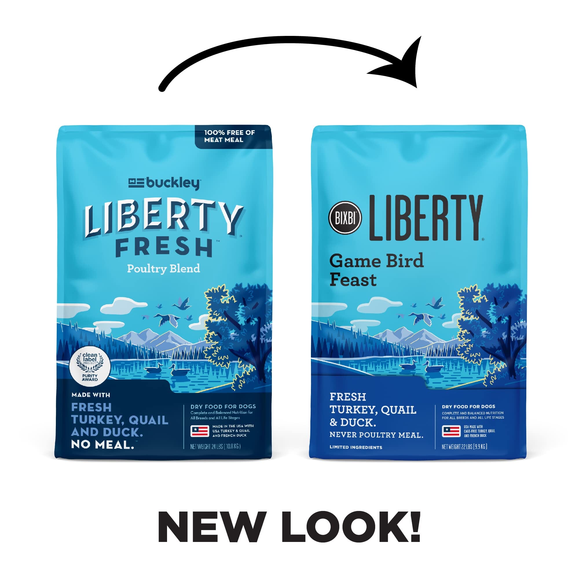 Bixbi Liberty Limited Ingredient Diet Gamebird Feast Recipe with Grains Dry Dog Food - 22 Lbs  