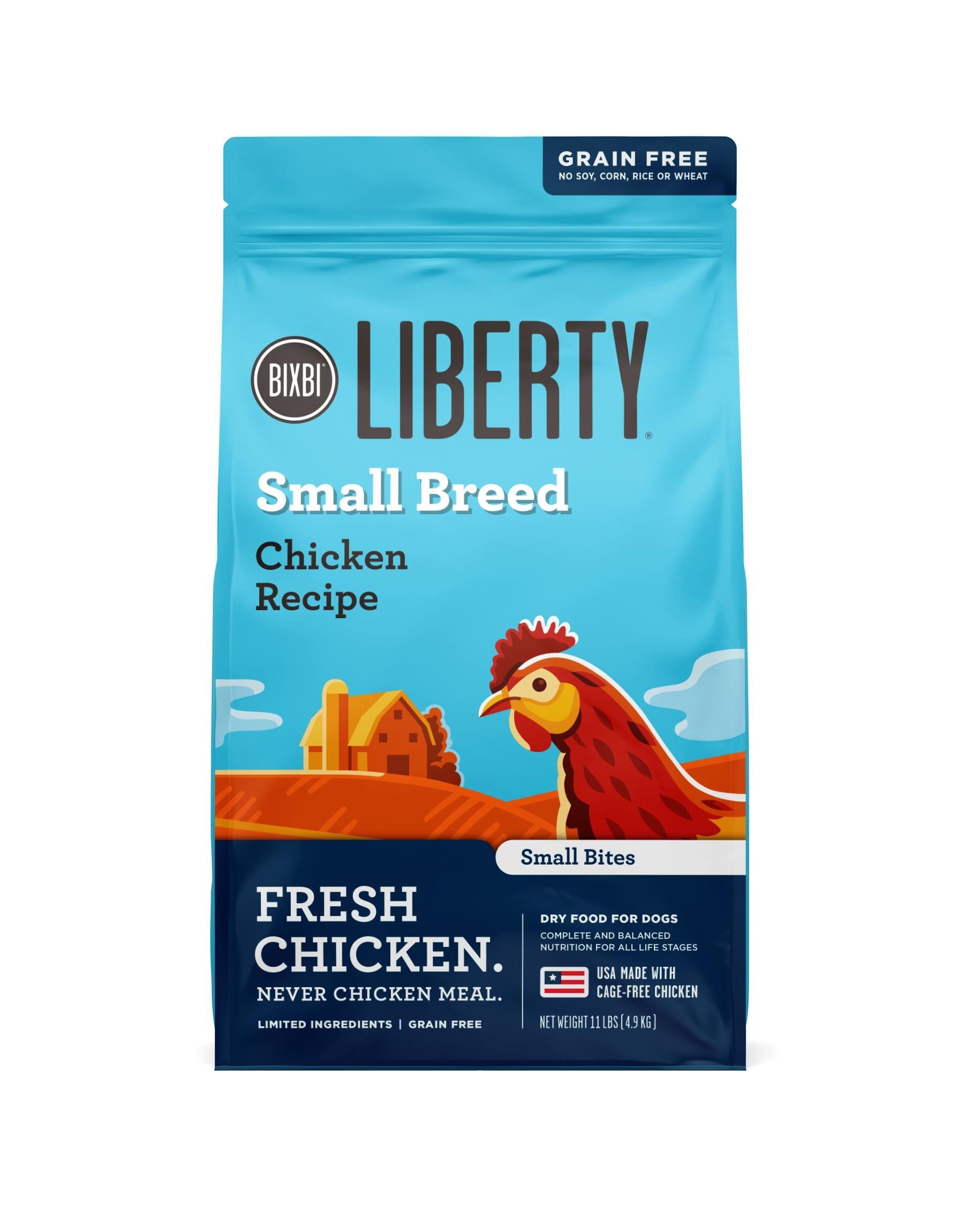 Bixbi Liberty Limited Ingredient Diet Grain-Free Chicken Small-Breed Dry Dog Food - 11 Lbs  