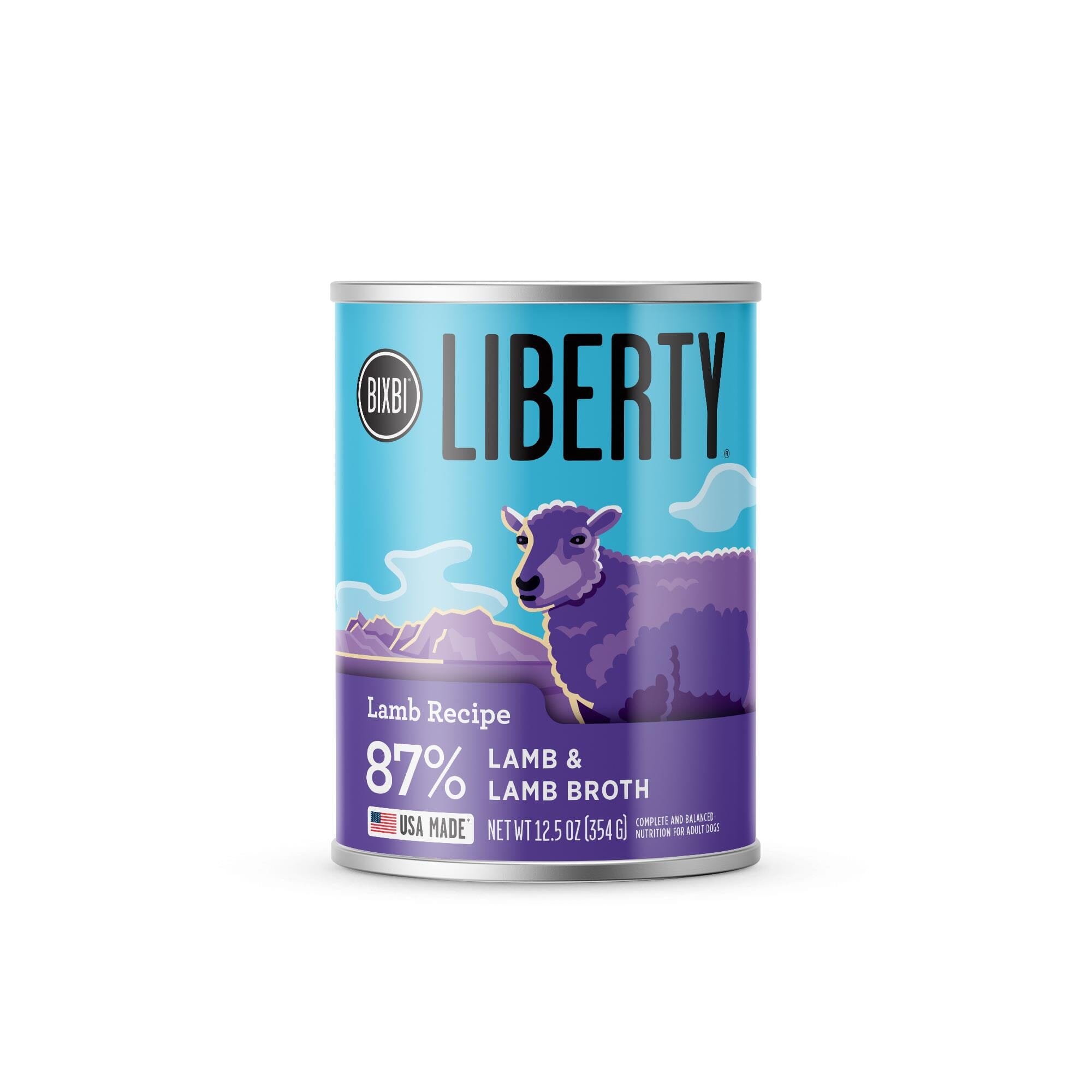 Bixbi Liberty Limited Ingredient Diet Lamb Canned Dog Food - 12.5 Oz - Case of 12  