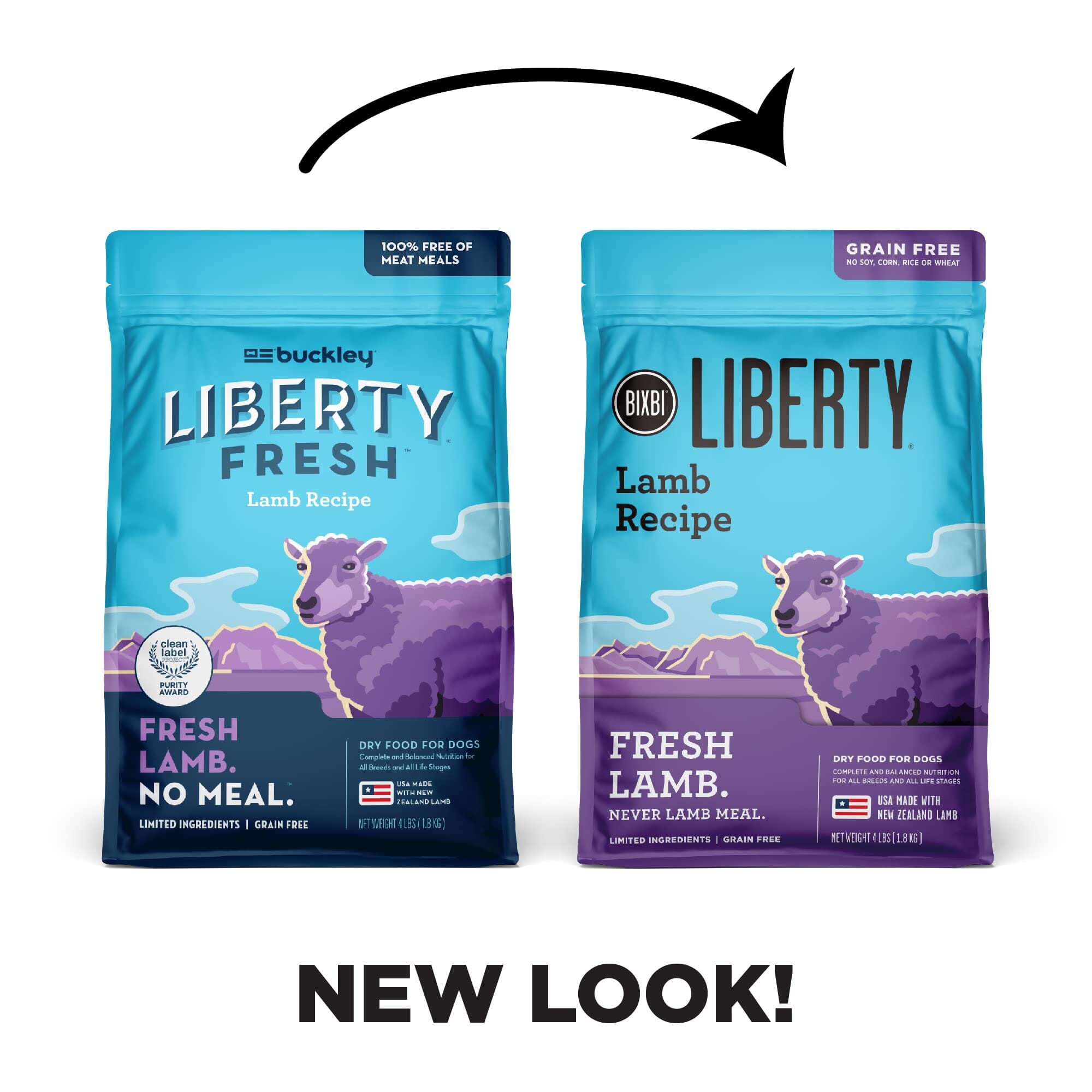 Bixbi Liberty Limited Ingredient Diet Lamb Kibble Dry Dog Food - 11 Lbs  