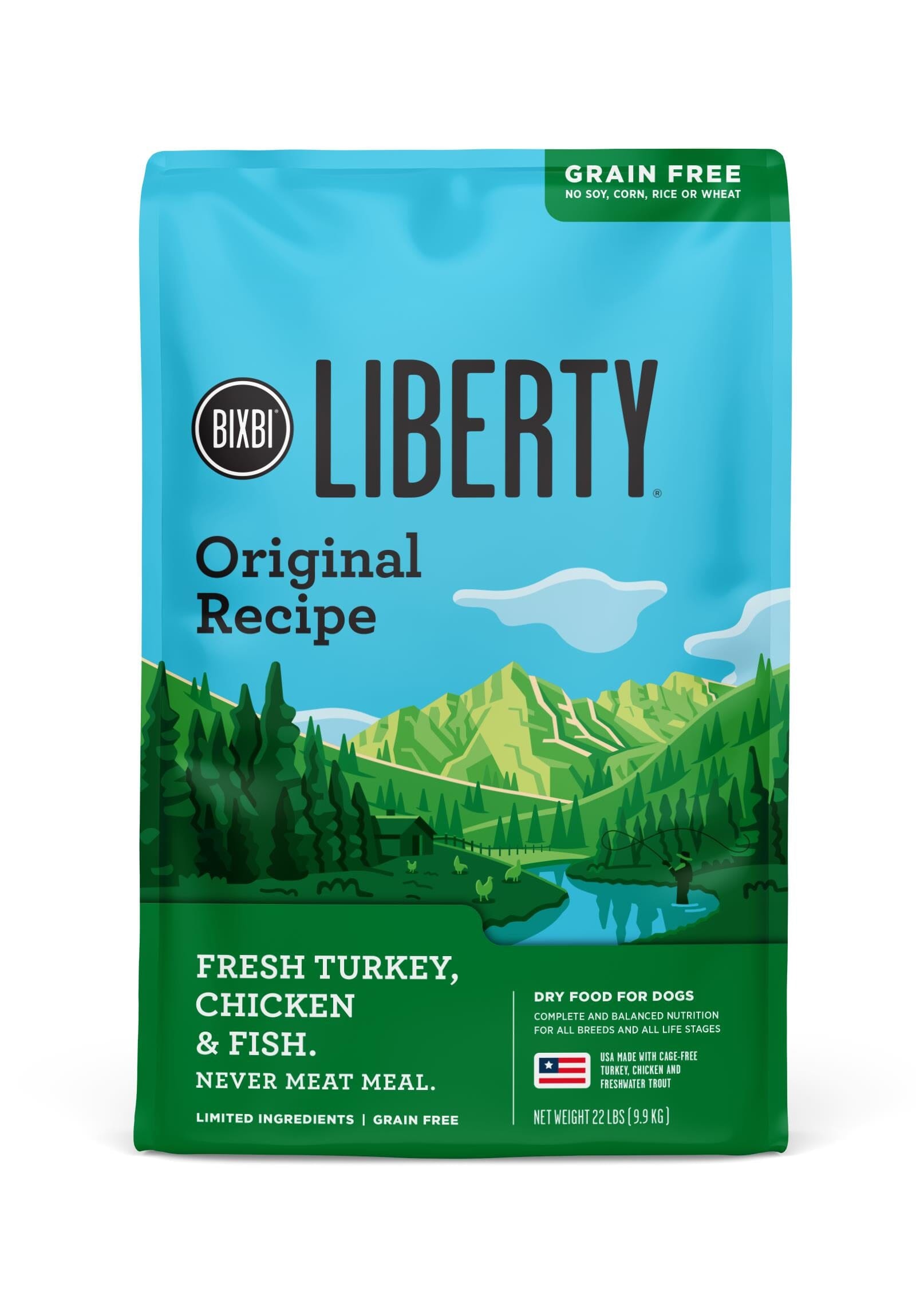 Bixbi Liberty Limited Ingredient Diet Original Grain-Free Dry Dog Food - 22 Lbs  