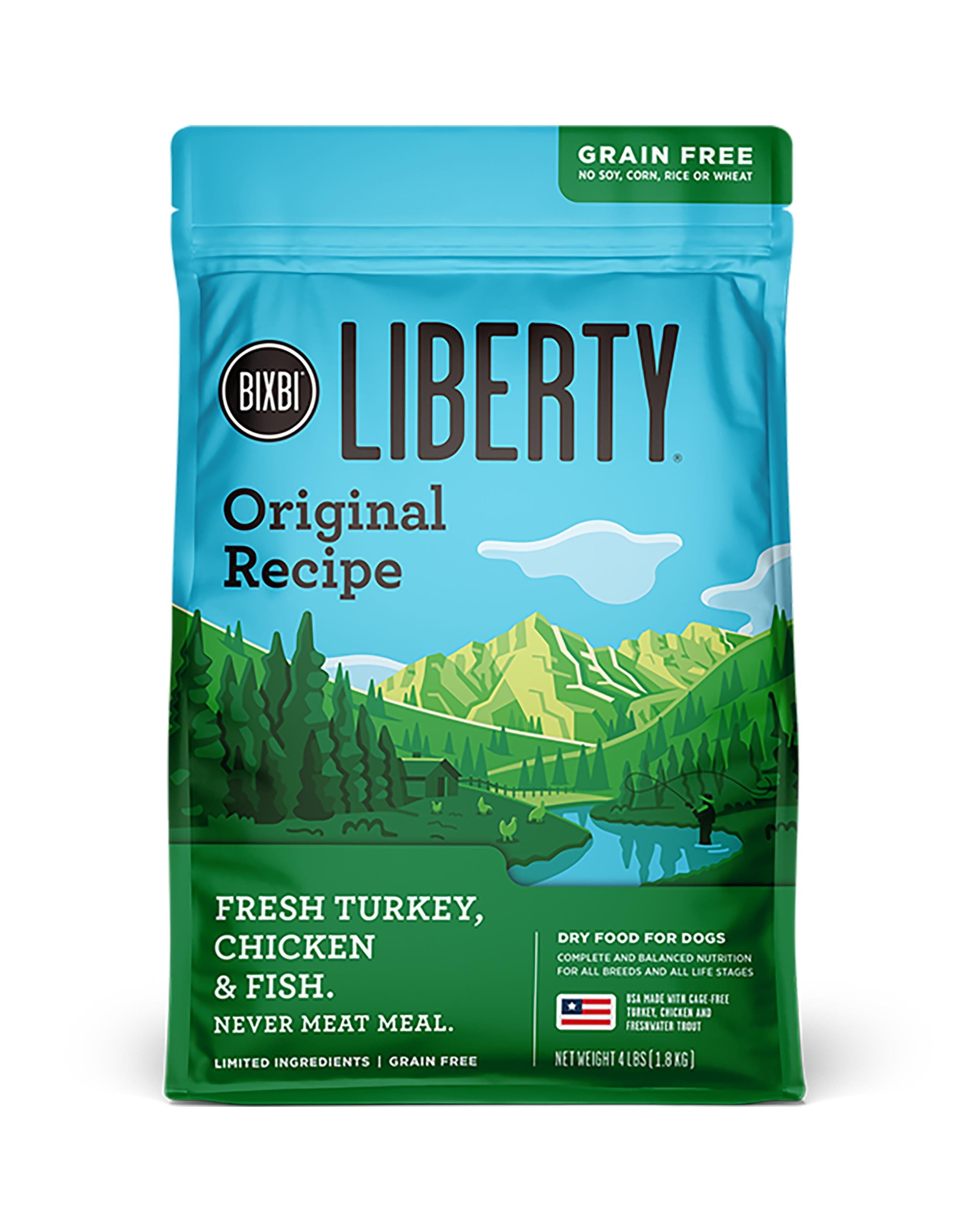 Bixbi Liberty Limited Ingredient Diet Original Grain-Free Dry Dog Food - 4 Lbs  