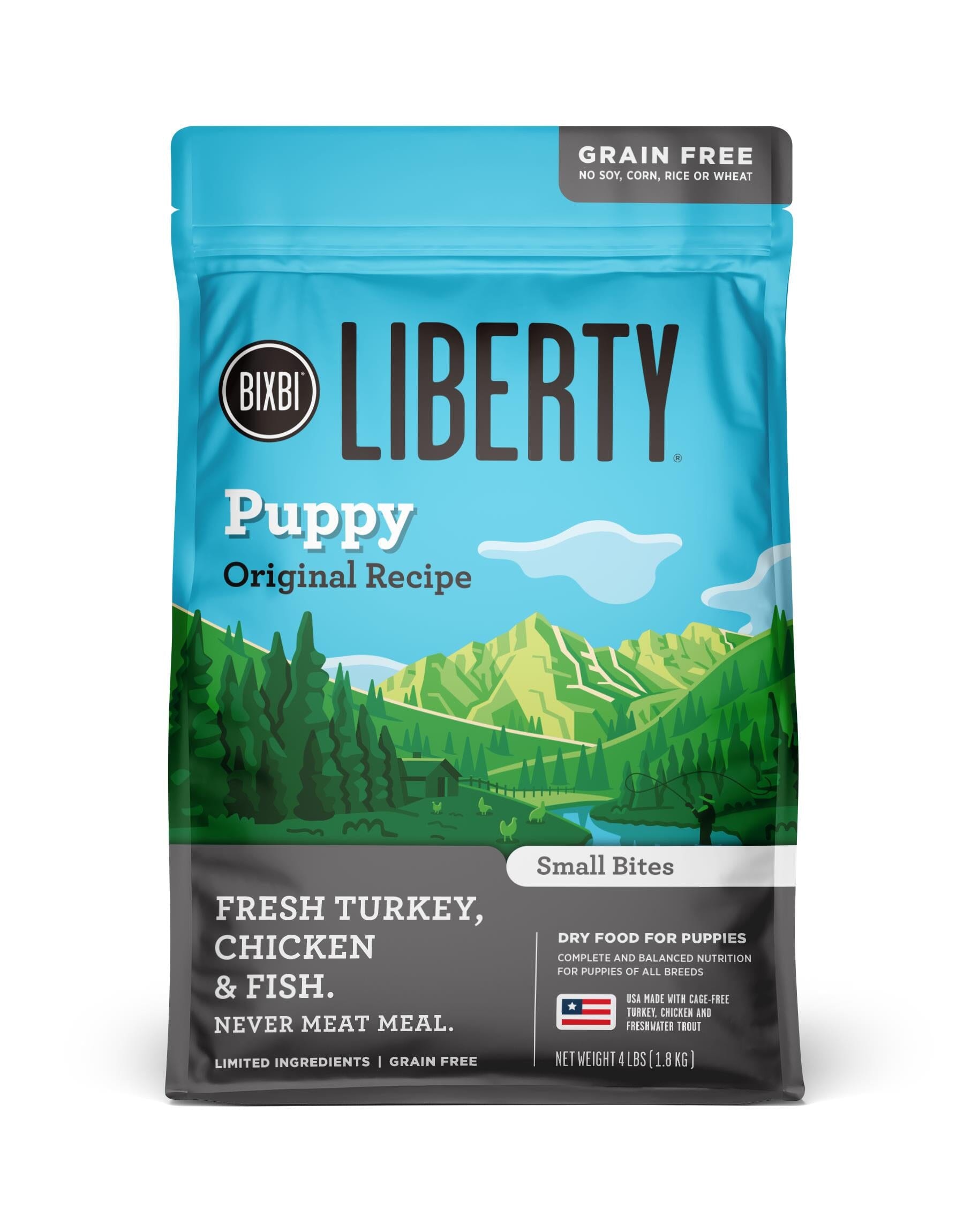 Bixbi Liberty Limited Ingredient Diet Original Puppy Dry Dog Food - 4 Lbs  