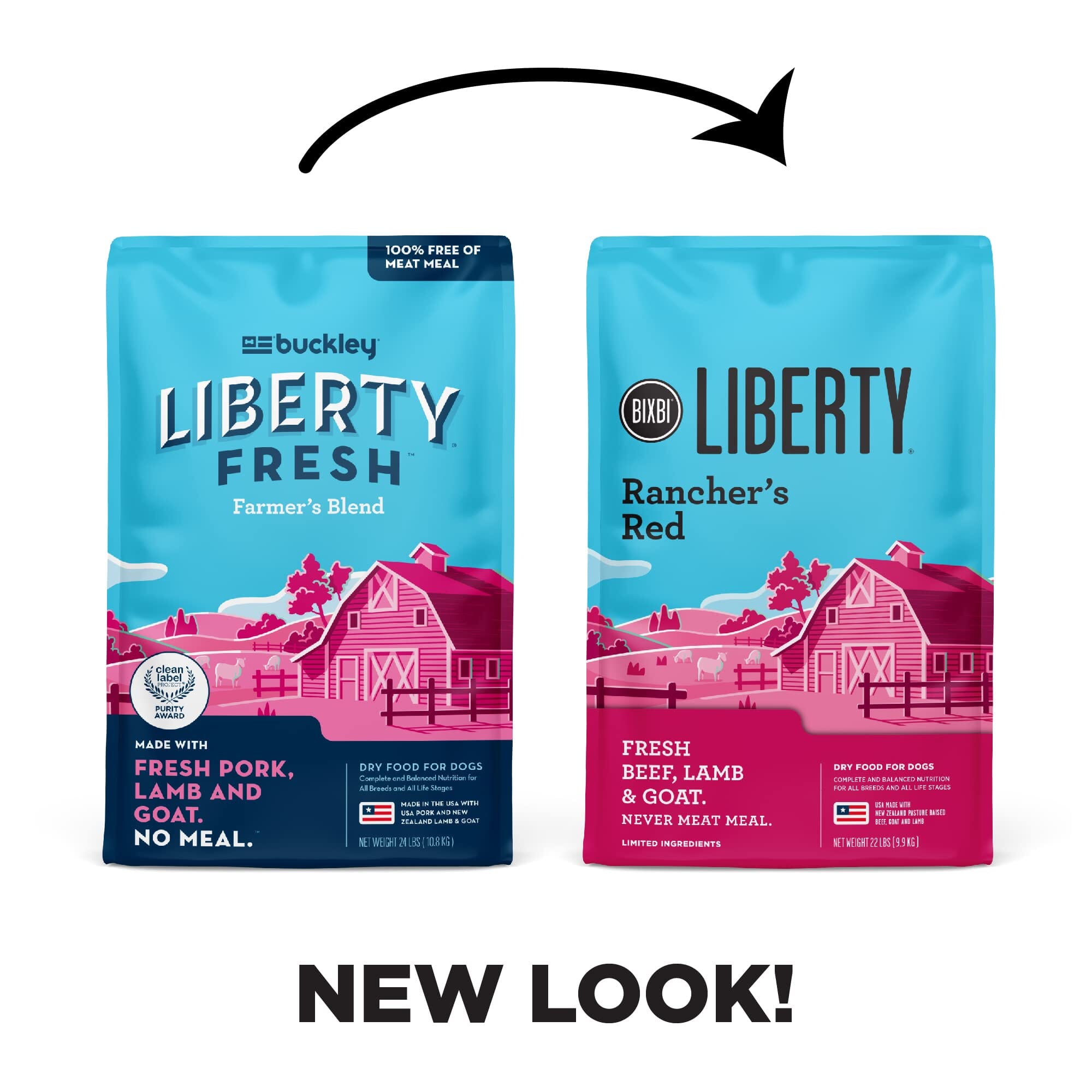 Bixbi Liberty Limited Ingredient Diet Red with Grains Dry Dog Food - 22 Lbs  