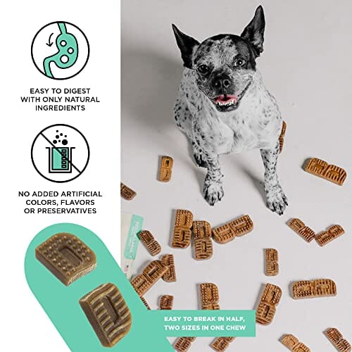 Bixbi Natural Brushers Dental Dog Chews - Medium/Large - 27.7 Oz - 15 Count  