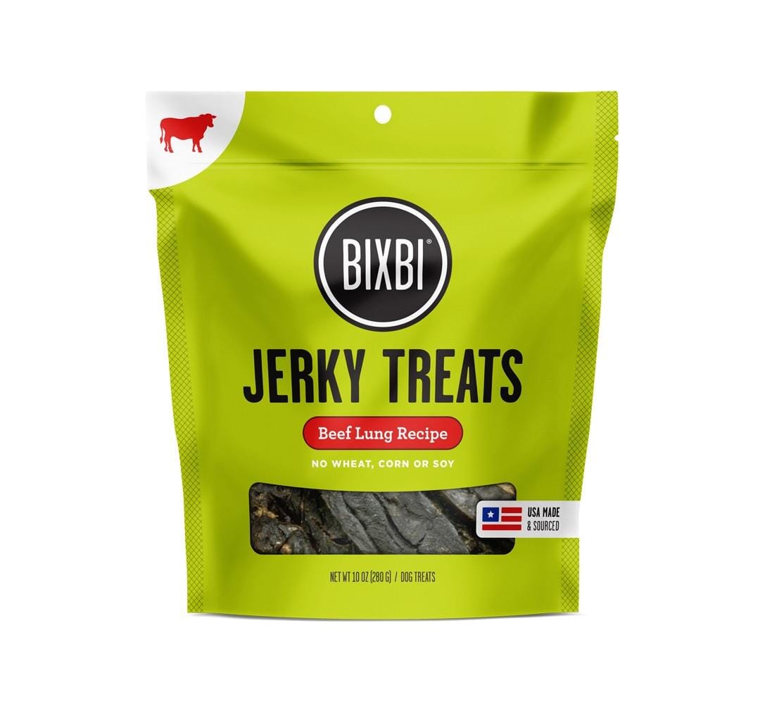 Bixbi Original Beef Lung Jerky Dog Treats - 10 Oz  