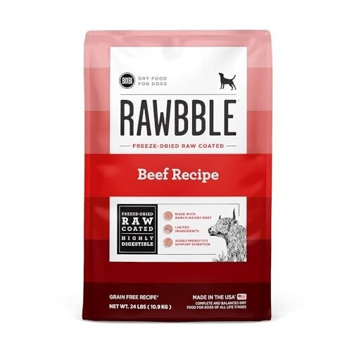 Bixbi Rawbble USA Made Grain-Free Beef Recipe Freeze-Dried Raw Dry Dog Food - 24 Lbs Default Title
