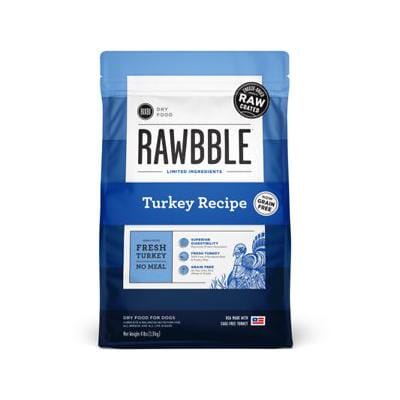 Bixbi Rawbble USA Made Grain-Free Turkey Recipe Freeze-Dried Raw Dry Dog Food - 4 Lbs Default Title