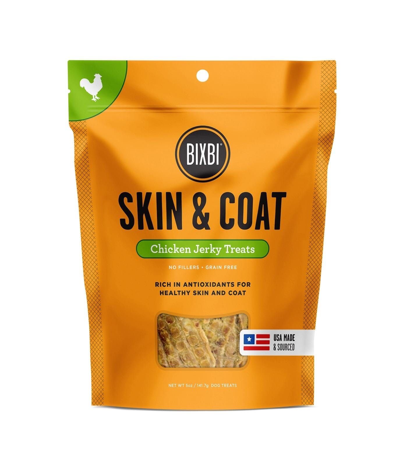 Bixbi Skin & Coat Chicken Breast Jerky Dog Treats  