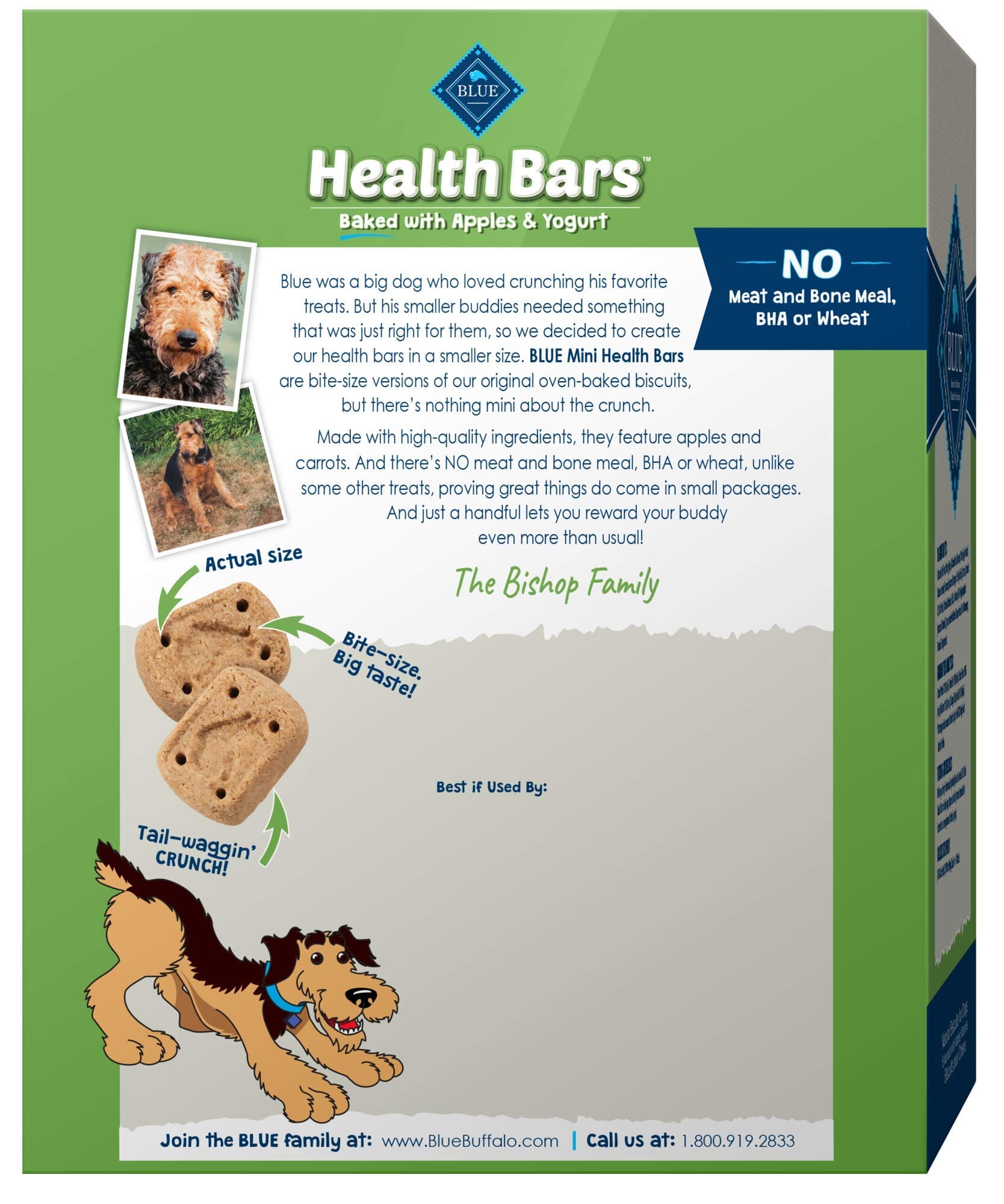 Blue Buffalo Apple Yogurt Health Bars Soft and Chewy Dog Treats - 56 Oz