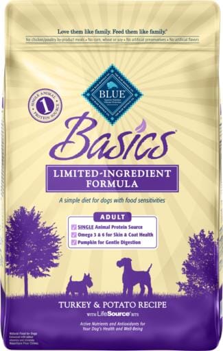 Blue Buffalo Basics Adult Turkey & Potato Recipe Dry Dog Food  