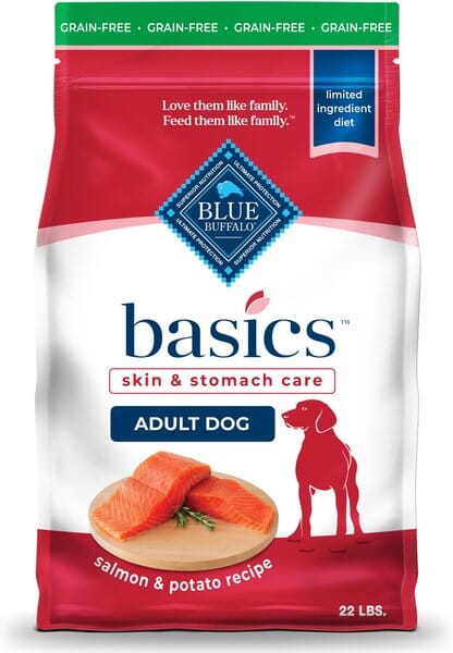Blue Buffalo Basics Grain-Free Salmon Adult Dry Dog Food - 11 Lbs