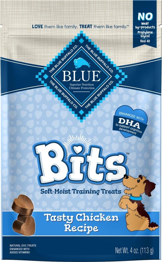 Blue Buffalo Blue Bits Tasty Chicken Moist Soft and Chewy Training Dog Treats - 4 Oz  