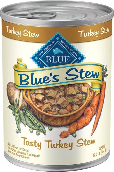 Blue Buffalo Blue's Stew Turkey Stew Canned Dog Food - 12.5 Oz - Case of 12