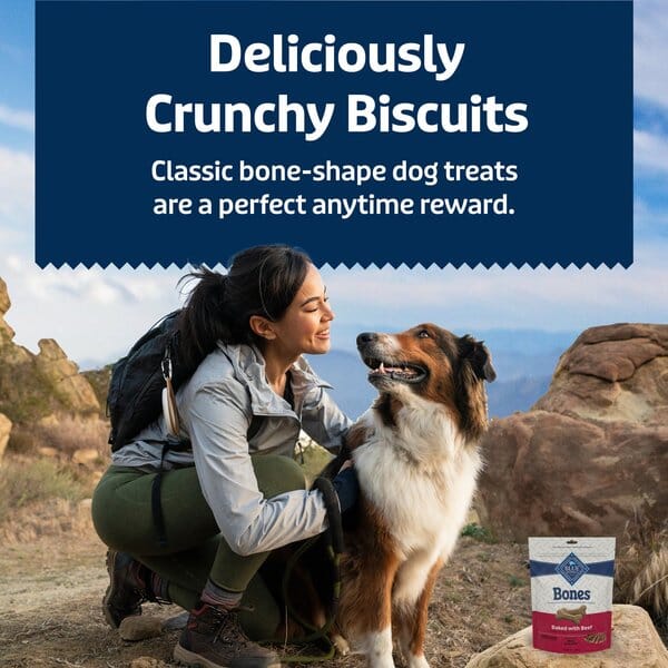 Blue Buffalo Wilderness Wild Bone Crunchy Dog Biscuit Treats - Small - 10 Oz