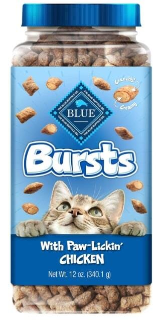 Blue Buffalo Bursts Crunchy and Creamy Chicken Crunchy Cat Treats - 12 Oz  