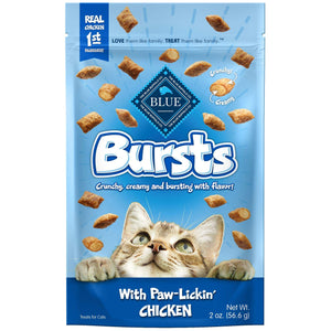 Blue Buffalo Bursts Crunchy and Creamy Chicken Crunchy Cat Treats