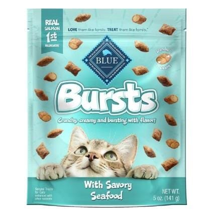 Blue Buffalo Bursts Crunchy and Creamy Seafood Crunchy Cat Treats  