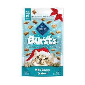 Blue Buffalo Bursts Crunchy and Creamy Seafood Crunchy Cat Treats