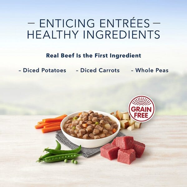 Blue Buffalo Devine Delights Small-Breed Beef Prime Rib in Gravy Wet Dog Food - 3.5 Oz - 12 Trays