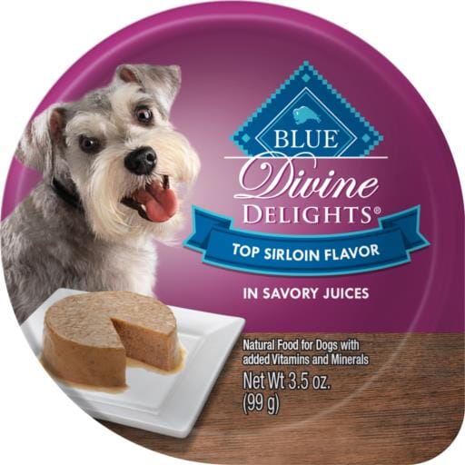 Blue Buffalo Devine Delights Top Sirloin Wet Dog Food Trays - 3.5 Oz - Case of 12  