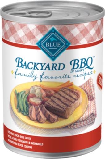 Blue Buffalo Family Favorites BBQ Canned Dog Food - 12.5 Oz - Case of 12  