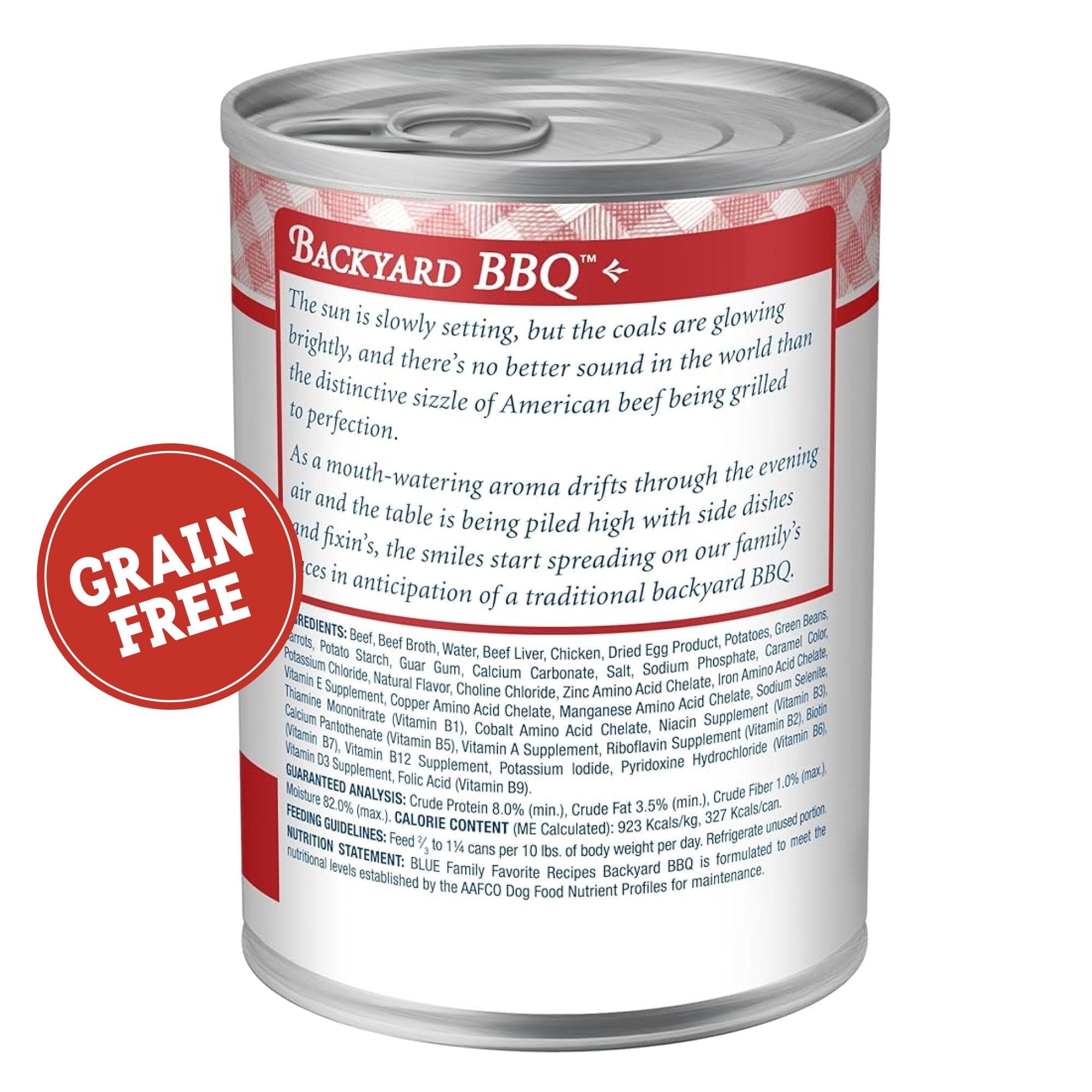 Blue Buffalo Family Favorites BBQ Canned Dog Food - 12.5 Oz - Case of 12