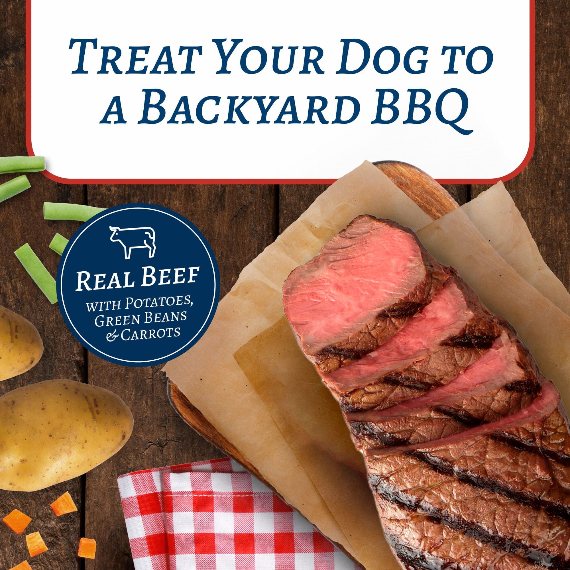 Blue Buffalo Family Favorites BBQ Canned Dog Food - 12.5 Oz - Case of 12
