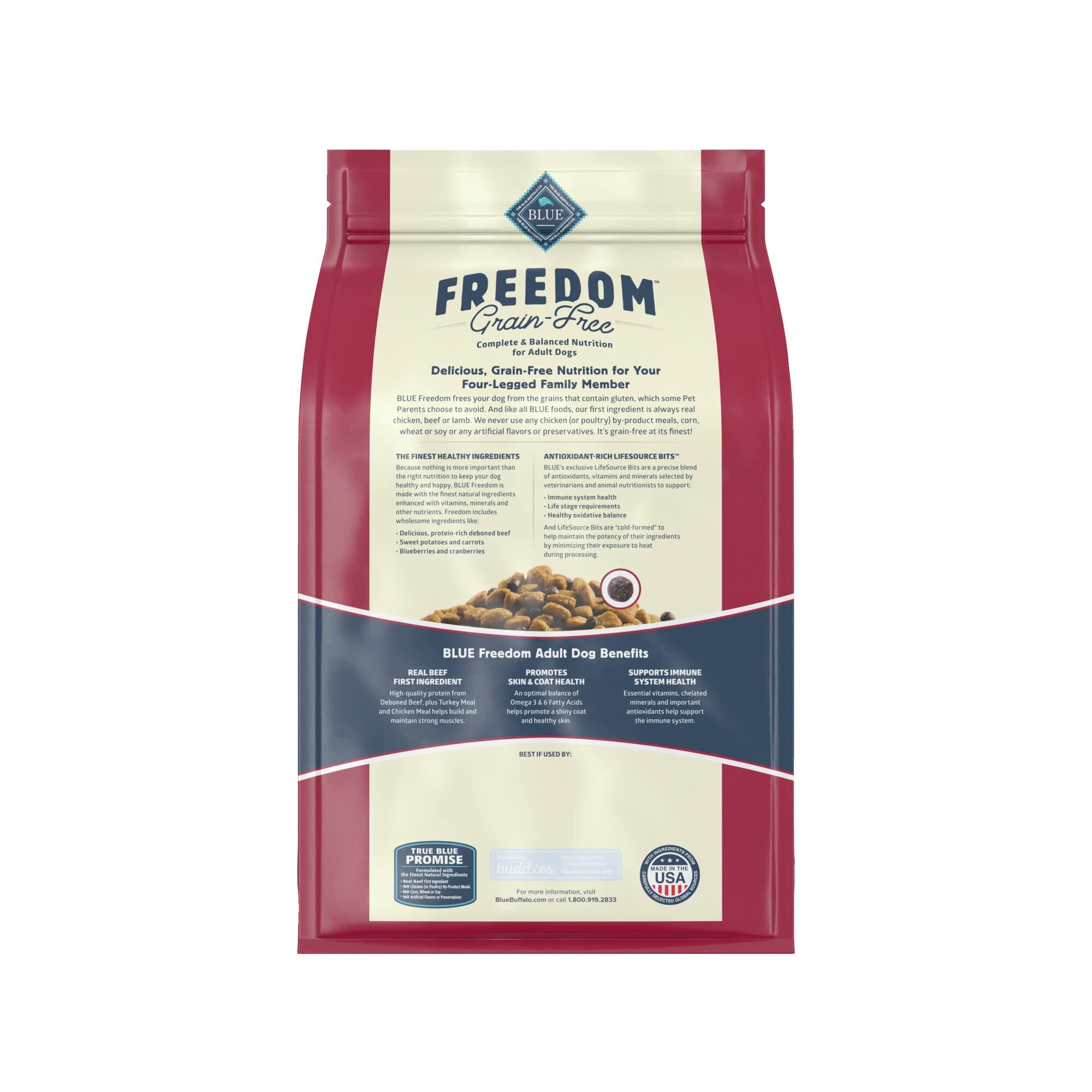 Blue Buffalo Freedom Beef Recipe Adult Dry Dog Food - 4 Lbs  