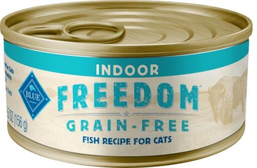 Blue Buffalo Freedom Indoor Fish Pate Canned Cat Food - 5.5 Oz - Case of 24  