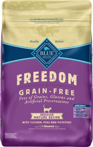 Blue Buffalo Freedom Indoor Mature Adult Dry Cat Food - 11 Lbs  