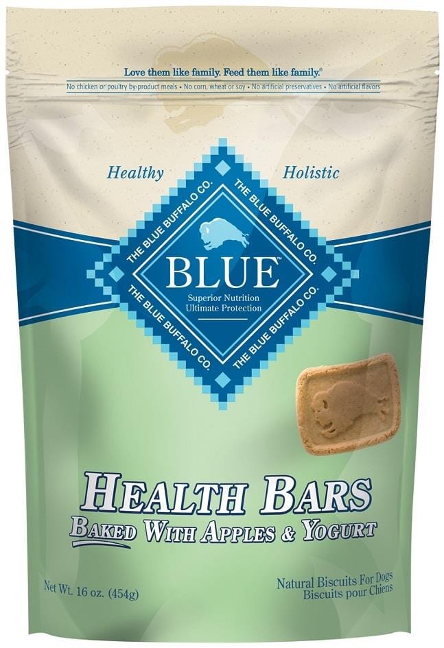 Blue Buffalo Health Bars Apple and Yogurt Dog Biscuits Treats - 16 Oz  