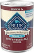 Blue Buffalo Homestyle Beef and Vegetable Recipe Senior Canned Dog Food - 12.5 Oz - Case of 12 Default Title