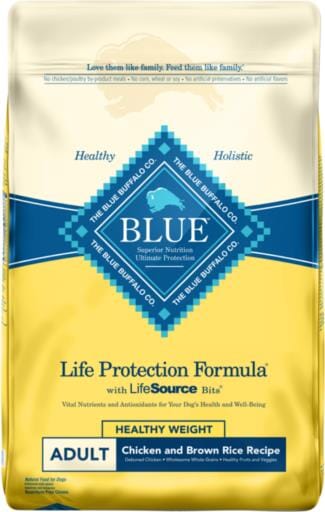 Blue Buffalo Life Protection Formula Adult Healthy Weight Natural Chicken and Brown Rice Dry Dog Food  