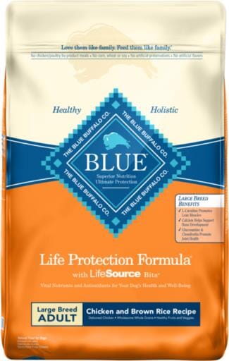 Blue Buffalo Life Protection Formula Adult Large-Breed Natural Chicken and Brown Rice Dry Dog Food - 15 Lbs  