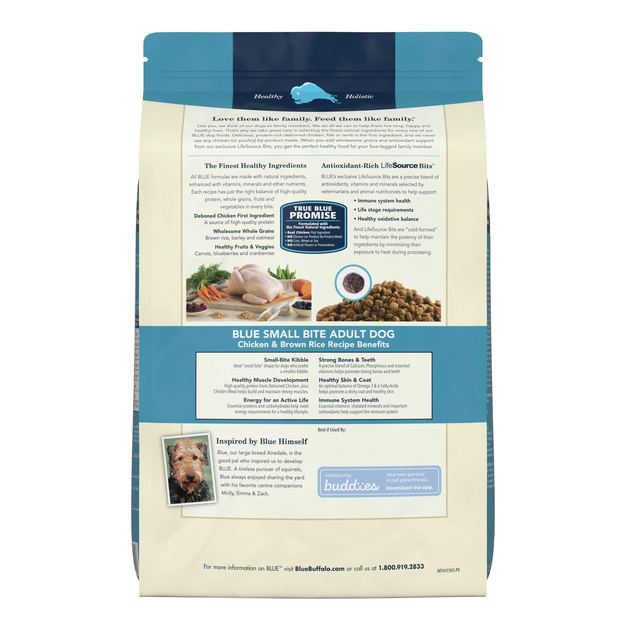 Blue Buffalo Life Protection Formula Adult Small Bite Chicken and Brown Rice Dry Dog Food  
